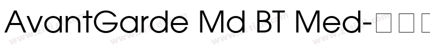 AvantGarde Md BT Med字体转换